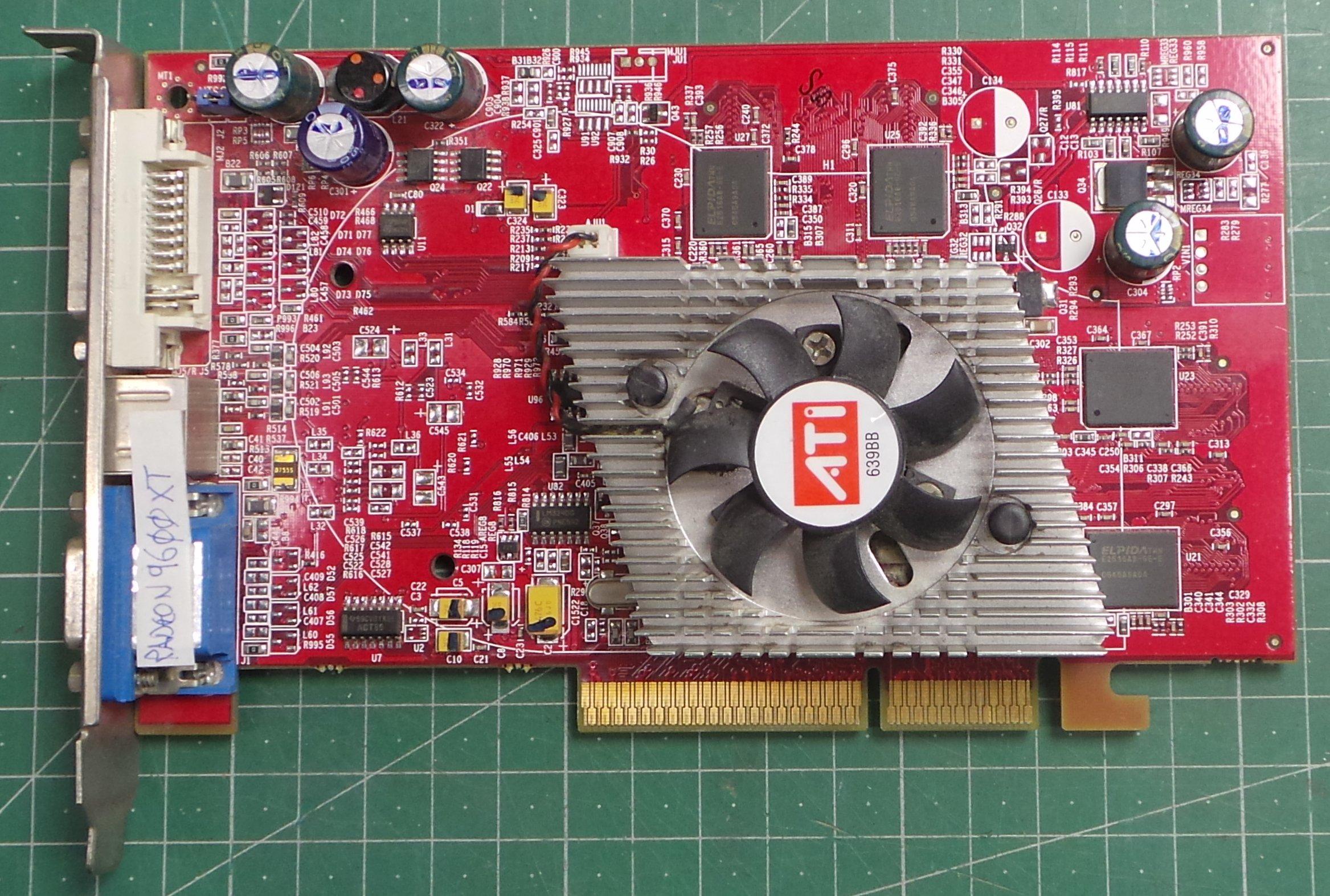 USED, AGP, Radeon 9600 XT, 256MB - DSMCZ