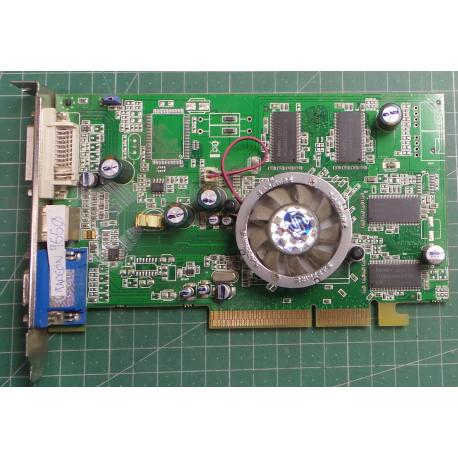 USED, AGP, Radeon 9550, 256M DDR VGA/TVO/DVI-I, P/N : 88-EC20-0G-SA