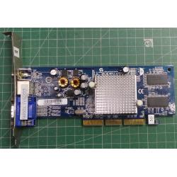 USED, AGP, Geforce FX5200, Gigabyte GV-N52L128TE Rev 1.0