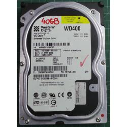 USED, Hard Disk, WD400, WD Caviar, WD400BB-60DGA0, Desktop, IDE , 40GB