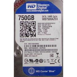 USED, Hard Disk, WD7500AZEX, WD Caviar, WD7500AZEX, Desktop, SATA , 750GB