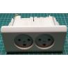 Double Danish mains socket