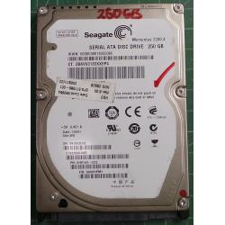 USED, Hard Disk, Seagate, Momentus 7200.4 , ST9250410AS, P/N: 9HV142-022, Firmware: 0006HPM1, Laptop, SATA, 250GB