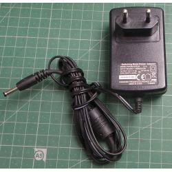 USED, 12V, 1.5A, connector 3.7mm diameter