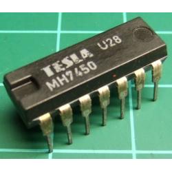 7450, MH7450, TESLA, dual 2-wide 2-input AND-OR-invert gate (one gate expandable)