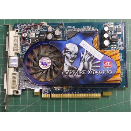 USED, Radeon X1650 PRO, 256M, GDDR3 PCI-E DUAL DVI-I/TVO