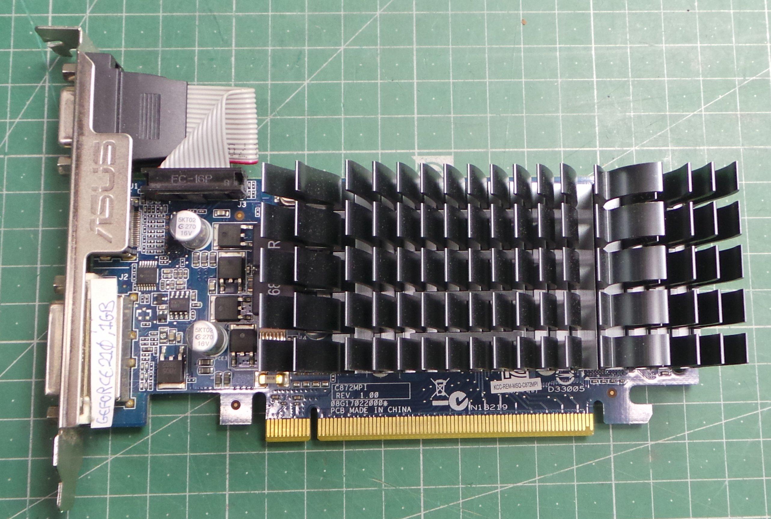 Used PCI Express Geforce 210 1GB DSMCZ