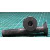 Screw, M12x80, Countersunk Head, Hex, Black Finish, Surface Corrosion