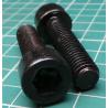 Screw, M10x40, Cheese Head, Hex, Black Finish