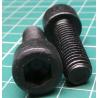 Screw, M10x30, Cheese Head, Hex, Black Finish