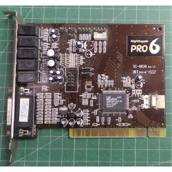 USED, PCI Sound Card, Nightingale PRO 6, SC-8838 Rev 1.2