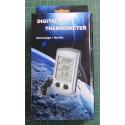 Thermometer, Inside + Outside Probe, with Clock