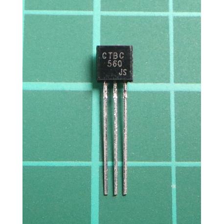 Transistor: PNP, bipolar, 45V, 100 mA, 500mW, TO92