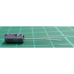 Capacitor: electrolytic, THT, 47uF, 25VDC, Ø5x11mm, Pitch: 2mm, ±20%