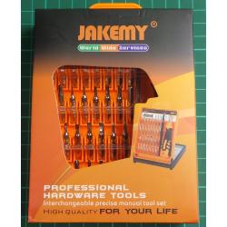 Šroubovák se sadou vyměnitelných bitů Jakemy JM-8100, 32 bitů