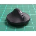 Knob with Pointer, for 6mm shaft, Ø30x12mm, Black, Height Max 16mm