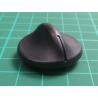 Knoflík, s ukazatelem, Øhříd: 6mm, Ø30x12mm, černá, Hmax: 16mm