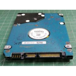 Complete Disk, PCB: G5B001851000-A, MK8037GSX, HDD2D61 F ZL01 T, 80GB, 2.5", SATA