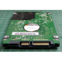 Complete Disk, PCB: 2060-771672-004 Rev A, WD2500BEKT-60A25T1, 250GB, 2.5", SATA