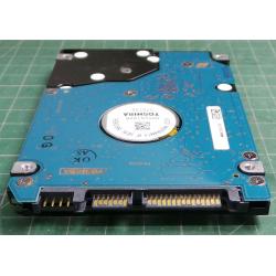 Complete Disk, PCB: G5B0015, TOSHIBA, MK6034GSX, P/N: 413429-001, 60GB, 2.5", SATA