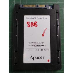 USED, SSD Hard Disk, Apacer, P/N: 81.E4A28.9T38B, 8GB, 2.5", SATA