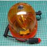 Orange warning beacon magnetic 12V