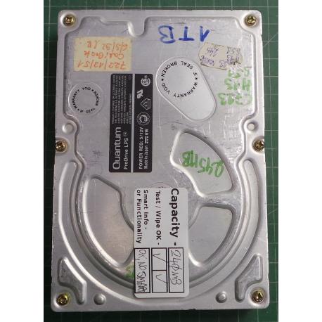 Used, Hard disk, Quantum Fireball, Wipe OK, Desktop, IDE, 240MB
