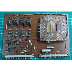 Used, retro PCB for component reclaim, Looks like a small amount of core ram and 16 Germanium Transistors