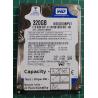 USED, Hard Disk, WD3200BPVT, WD Scorpio, WD3200BPVT-80JJ5T0, Laptop, SATA, 320GB