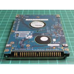 Complete Disk, PCB: CA26332-B43104BA, MHV2080AH PL, P/N: CA06531-B40300TW, 80GB, 2.5", IDE