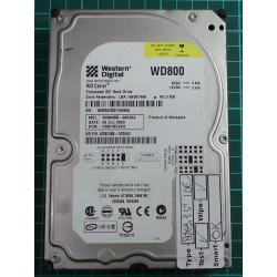 USED, Hard Disk, WD800, WD800BB-00DAA3, WD Caviar, Desktop, IDE ,80GB