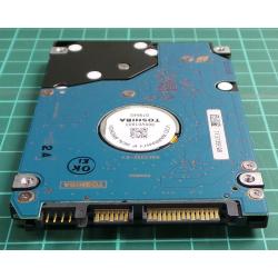 Complete Disk, PCB: G5B0015, TOSHIBA, MK6034GSX, HDD2D35 F ZL03 T, P/N: 413429-001, 60GB, 2.5", SATA