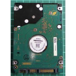 Complete Disk, PCB: G5B00135 5000-A, MK6032GSX, HDD2D33 B ZK01 T, 60GB, 2.5", SATA