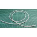 Silicone Tubing, 2x4mm, White, 1m length