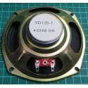 Loudspeaker, YD-120, 120x45mm, 4ohm, 6W