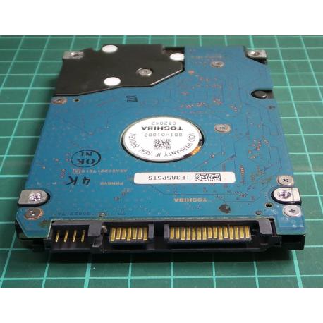 Complete Disk, PCB: G002217A, TOSHIBA, MK8052GSX, HDD2H05 H ZK01 T, 80GB, 2.5", SATA