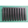 Cable Hanger, Black, Screw Mount, 3D Printed in ABS, for Eurorack Patch Cables