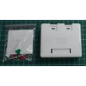 Surface Mount, Wallbox for 2x RJ45, Comes without Keystone Sockets, search for CON658