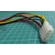 USED, Male Molex to 2 x Female Molex Adaptor