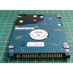 Complete Disk, PCB: G5B000465 000-A, MK4025GAS, HDD2190 E ZE01 T, 40GB, 2.5", IDE