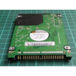 Complete Disk, PCB: 2060-701510-000 Rev A, WD800BEVE, WD Scorpio, WD800BEVE-22UYT0, 80GB, 2.5", IDE