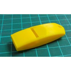 Extremely loud and compact emergency whistle, Yellow, ABS