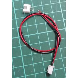 konektor JST-XH 2pin + kabel 15cm + zdirka JST-XH 2pin