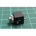 Jack Socket, 3.5mm Mono, Switched Socket, Panel Mount