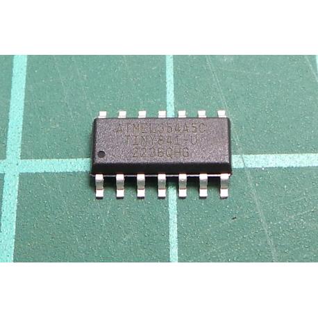 IC MCU 8BIT 8KB Flash 14S0IC, P/N: ATTINY841-SSU-ND