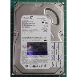 USED, Hard Disk, Seagate, Barracuda 7200.9, ST3802110A, P/N: 9BD011-520, Firmware: 3.AAE, Desktop, IDE, 80GB