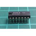 7403, MH5403S (Mil Spec 7403S), TESLA, quad 2-input NAND gate with open collector outputs