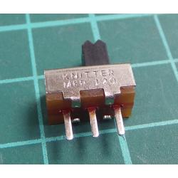 Přepínač: posuvný, pol: 2, SPDT, 0,35A/30VDC, ON-ON, PCB,THT, 20mΩ