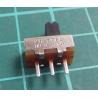 Přepínač: posuvný, pol: 2, SPDT, 0,35A/30VDC, ON-ON, PCB,THT, 20mΩ