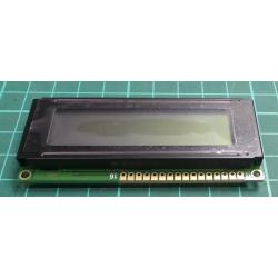 Zobrazovač: LCD, alfanumerický, FSTN Positive, 16x2, 80x36x10,5mm